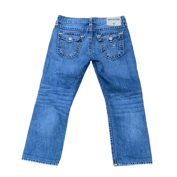 True Religion Jeans Size 33 RICKY FLAP T Blue - Picture 5 of 10